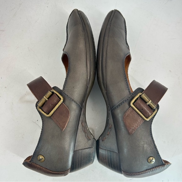 PIKOLINOS Gandia Two-Tone Leather Taupe Brown Mary Jane Strap Low Heel 38 7.5 - Picture 7 of 9